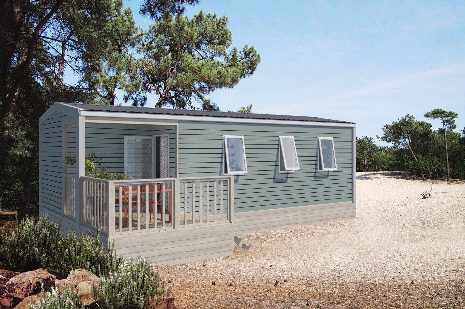 Mobil home LOGGIA 3 - 3 chambres pour professionnel | IRM