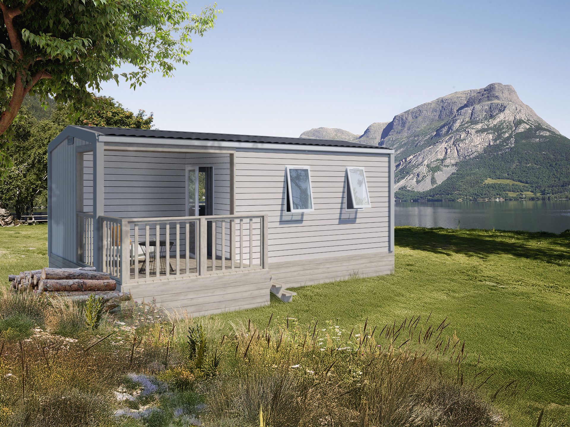 Mobil home LOGGIA COMPACT - 2 chambres pour professionnel | IRM